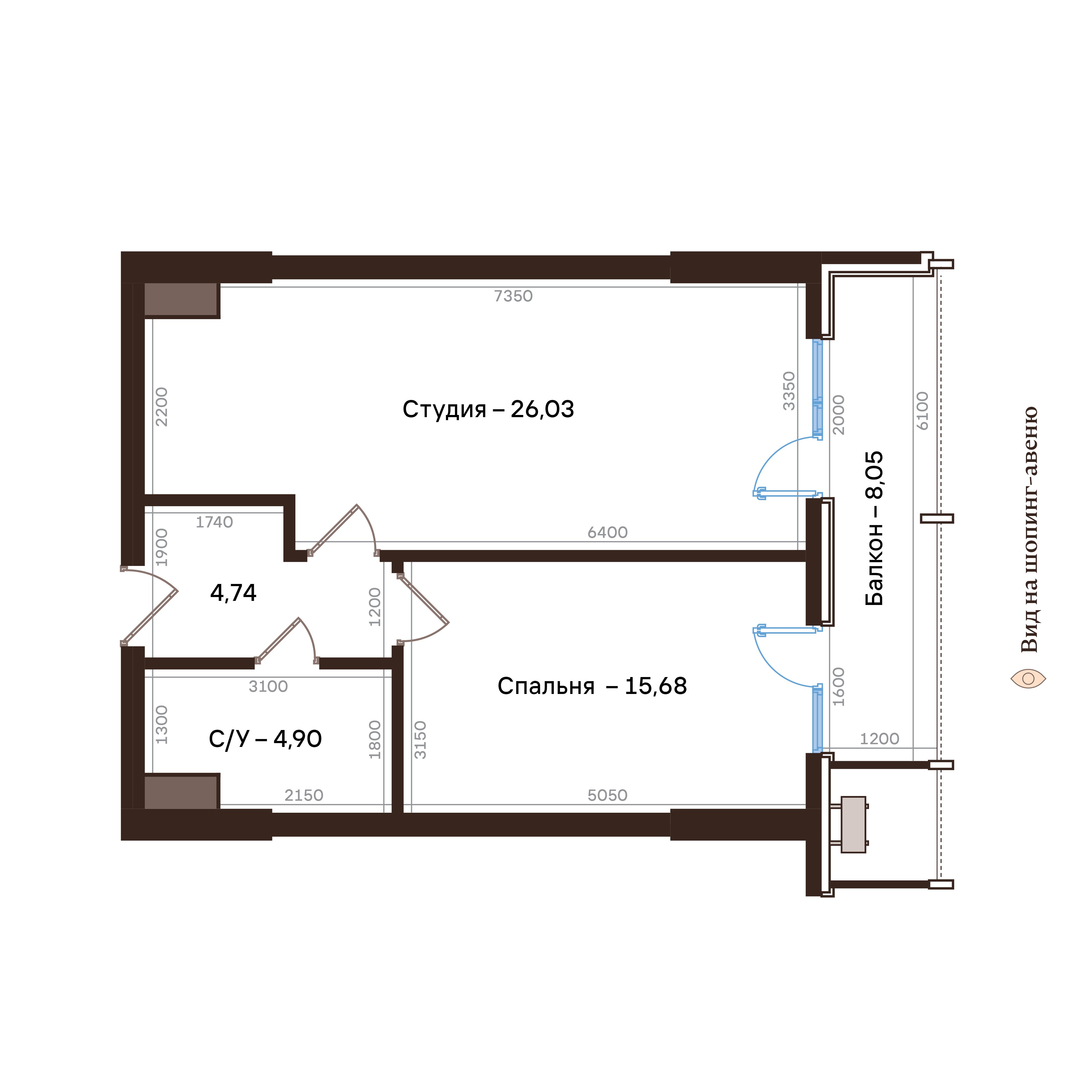 2-комнатная № 177