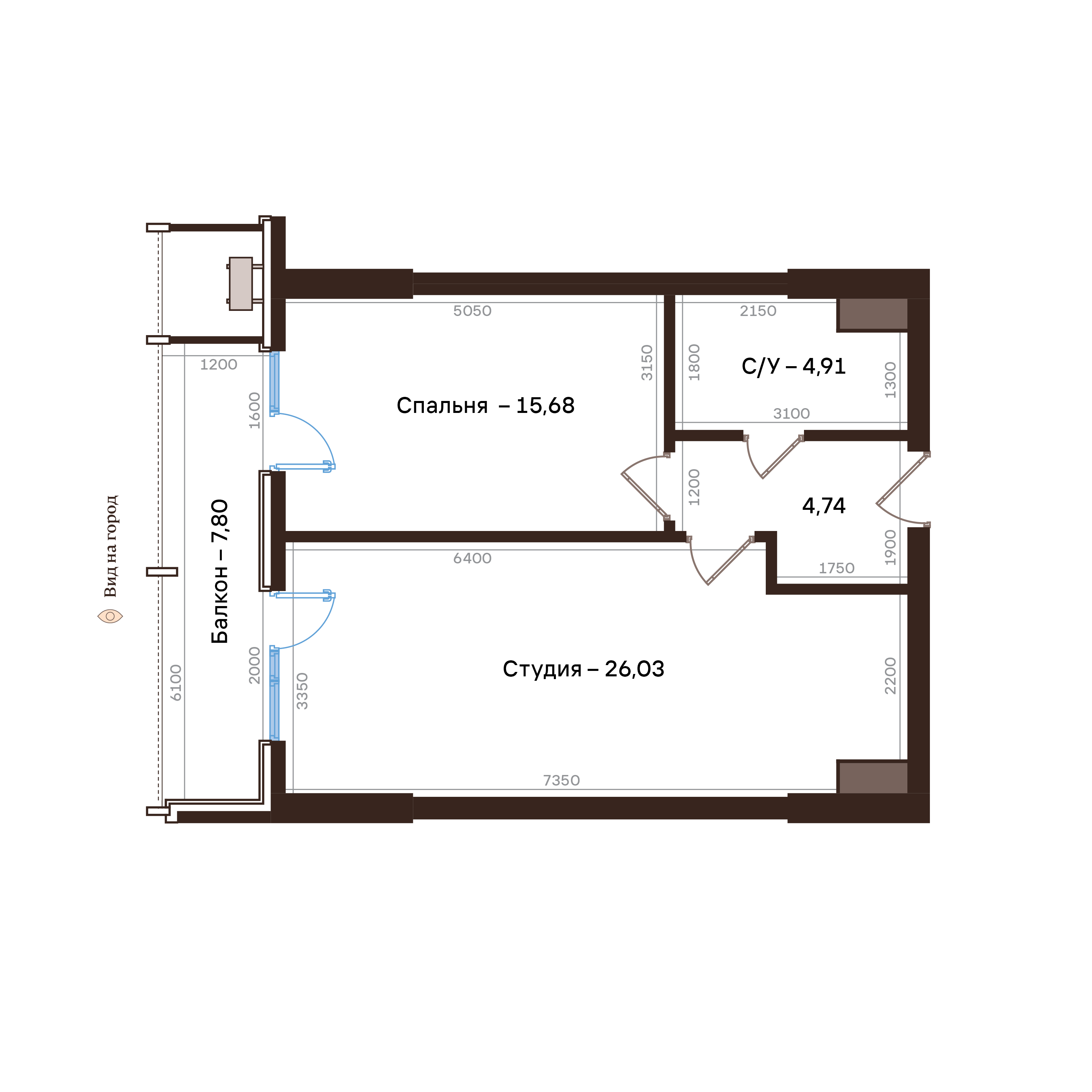 2-комнатная № 192