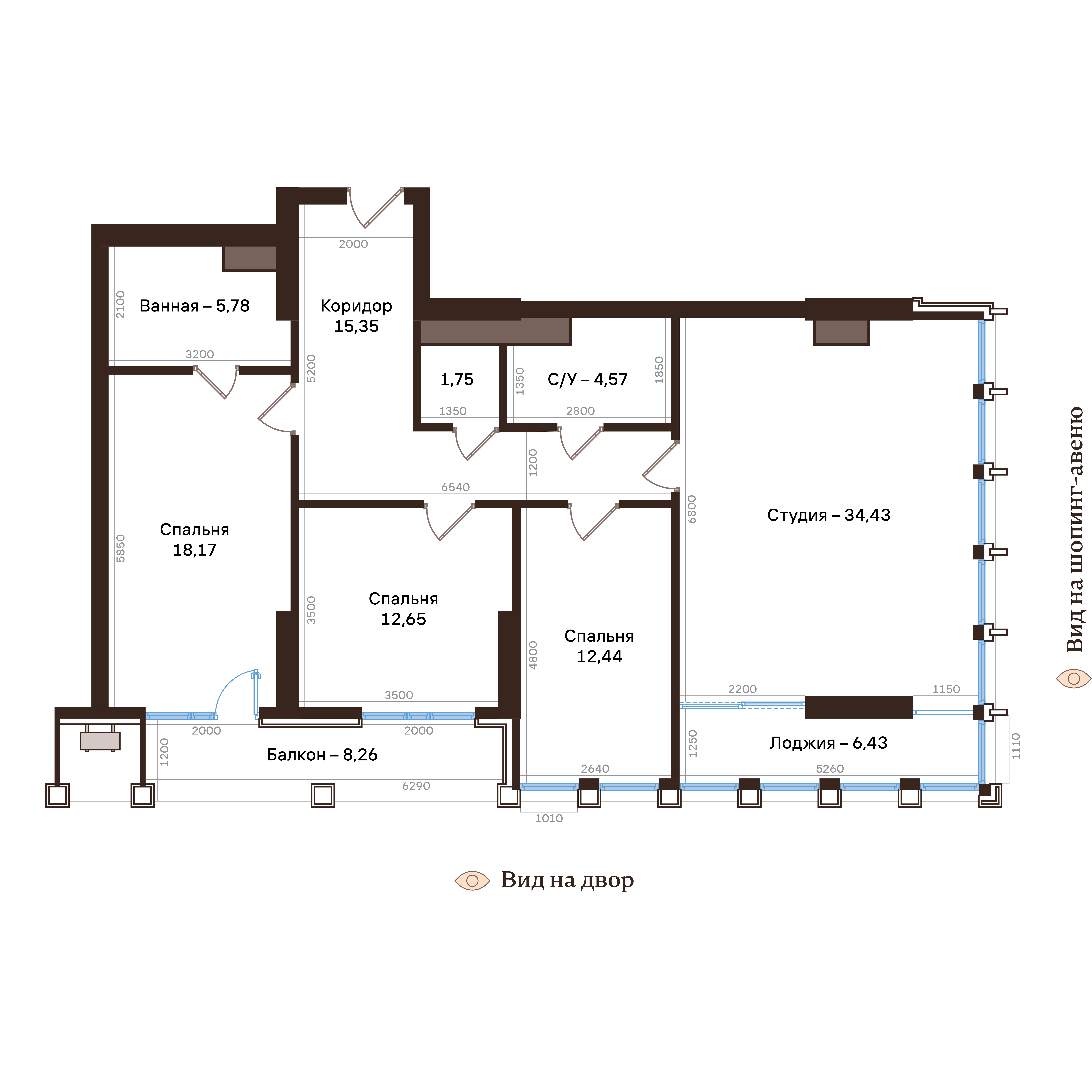 4-комнатная № 180