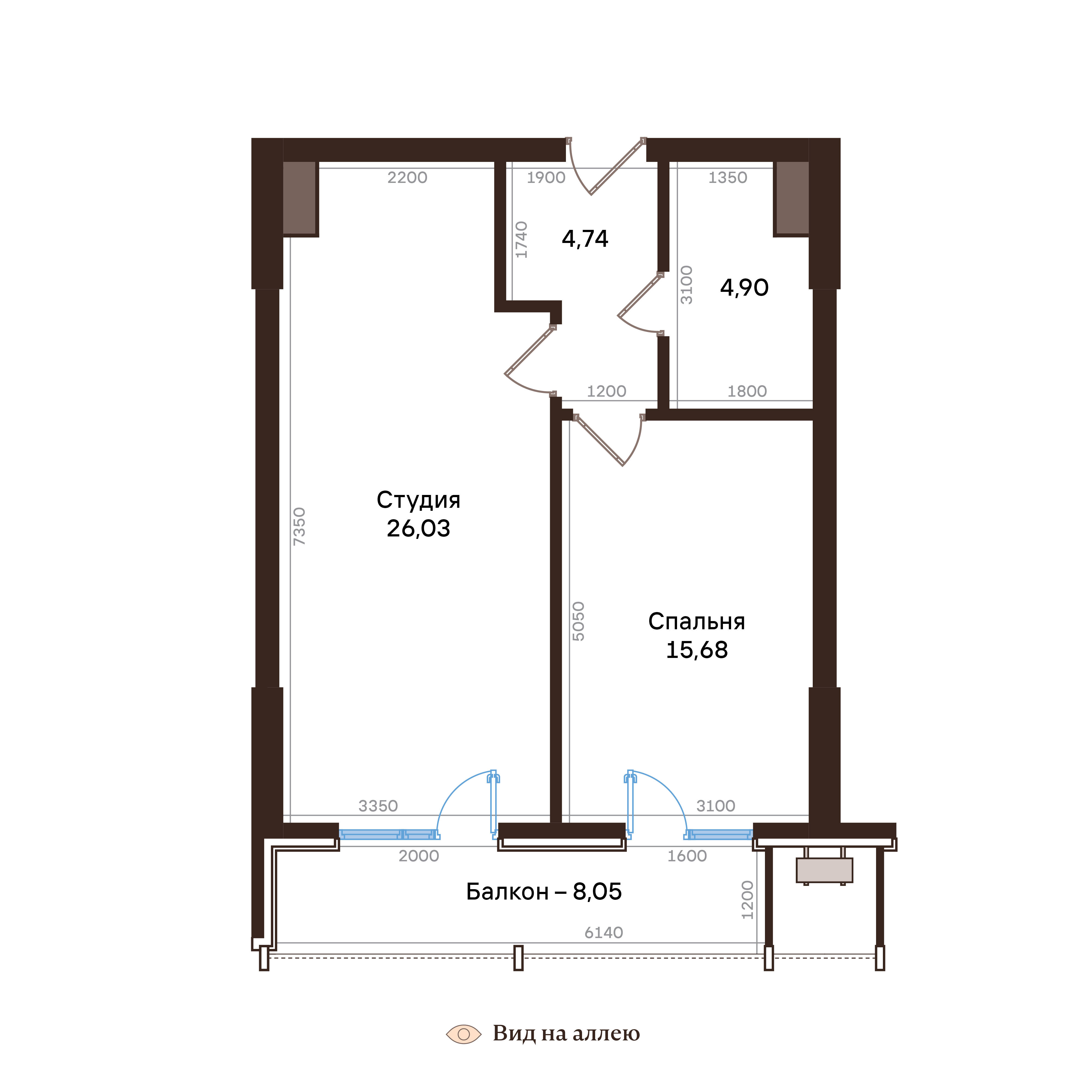 2-комнатная № 178