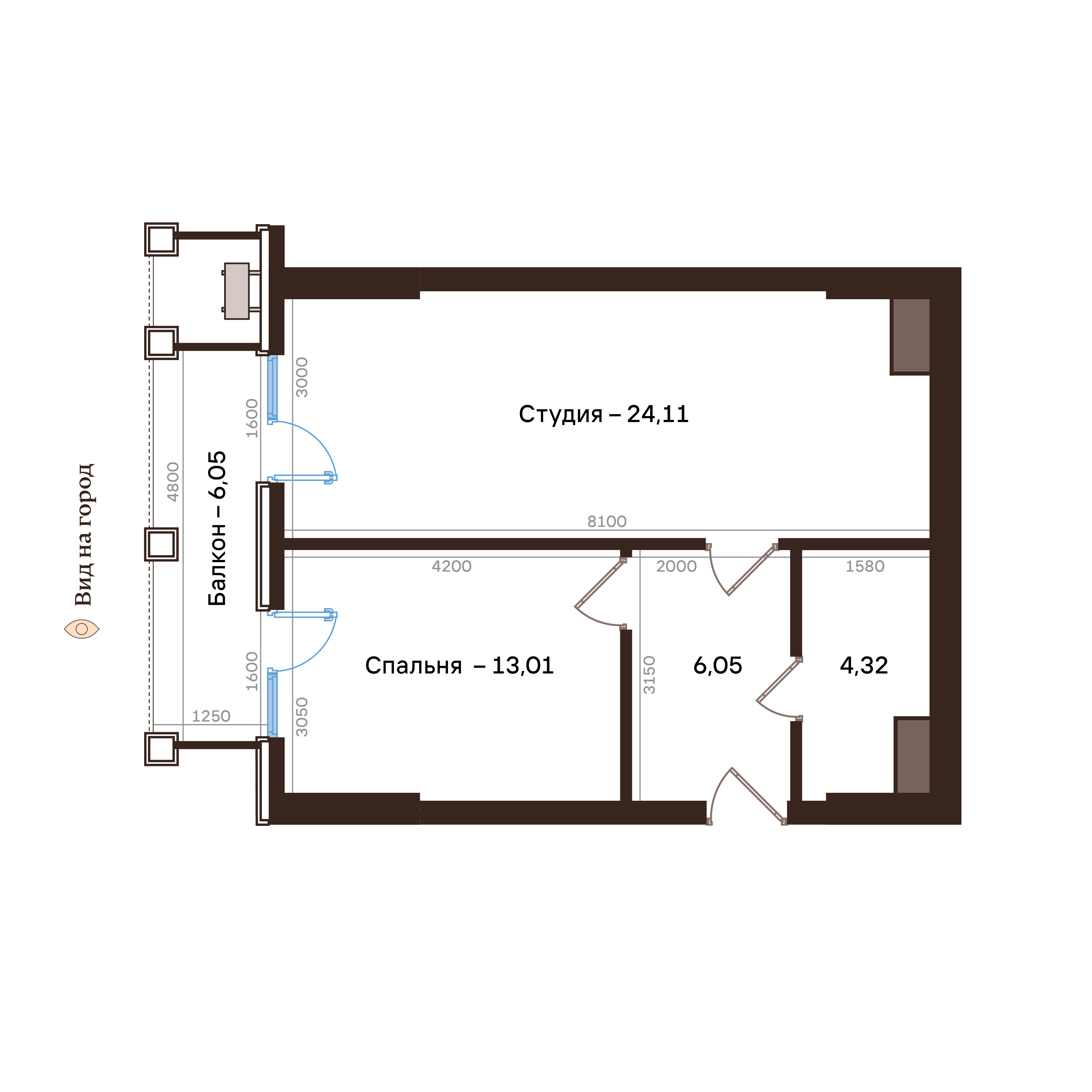 2-комнатная № 180