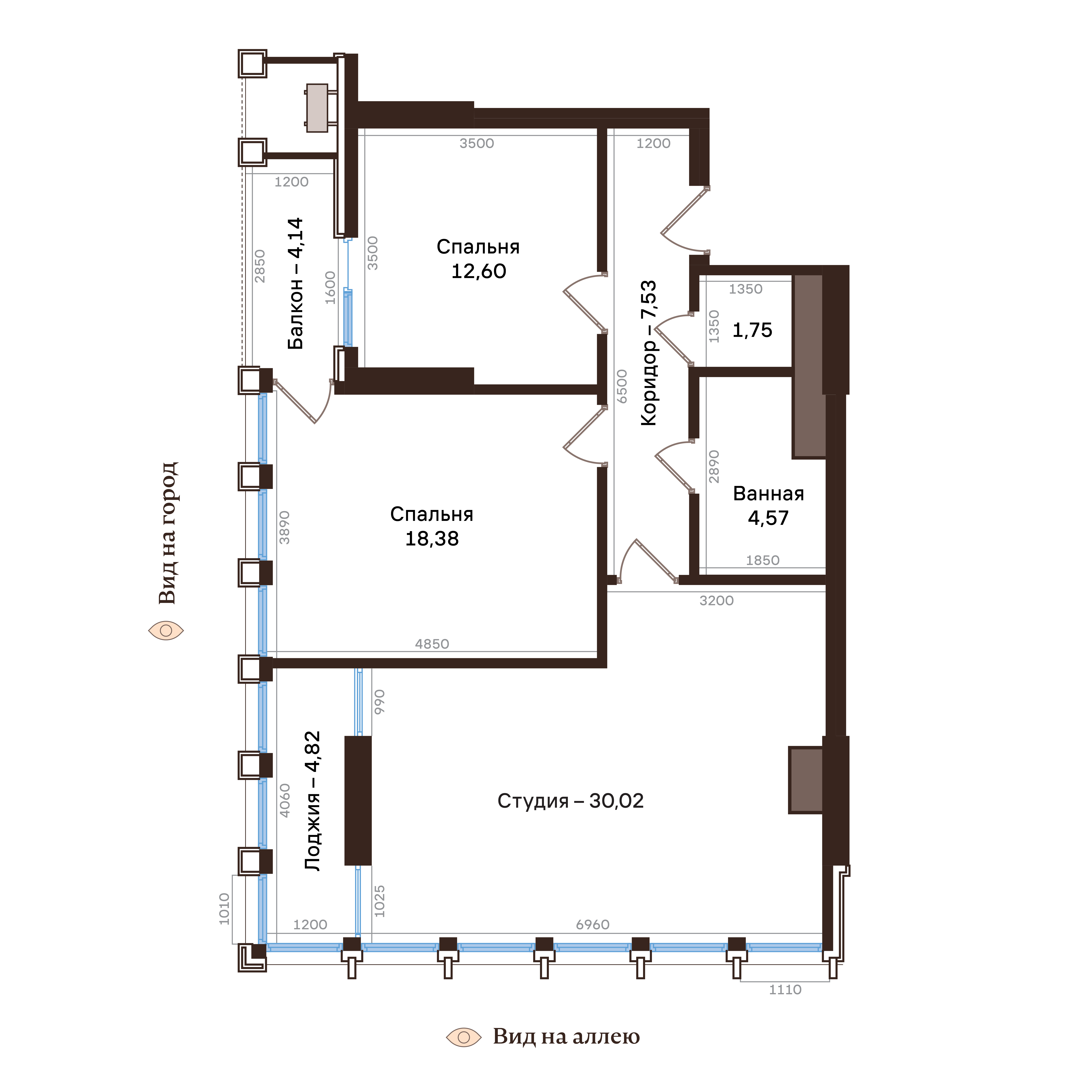 3-комнатная № 149